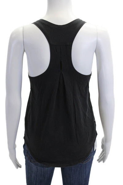 Lululemon Womens Basic Black Tank Polyester Round Neck Sleeveless Size S