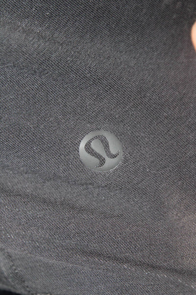 Lululemon Womens Basic Black Tank Polyester Round Neck Sleeveless Size S