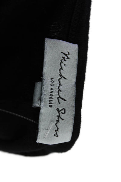 Michael Stars Women Black Sleeveless Tank Crew Neck Cotton Size M