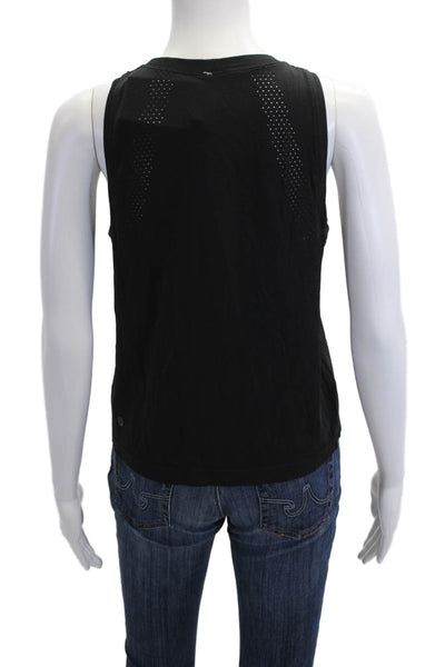 Lululemon Womens Basic Sleeveless Tank Black 100% Cotton Crew Neck Size 6