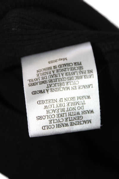 Z Supply Women Basic Black Tank Top Sleeveless Round Neck Cotton Spandex Size M