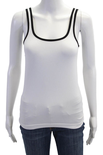 Athleta Women White Square Neck Basic Camisole Size S