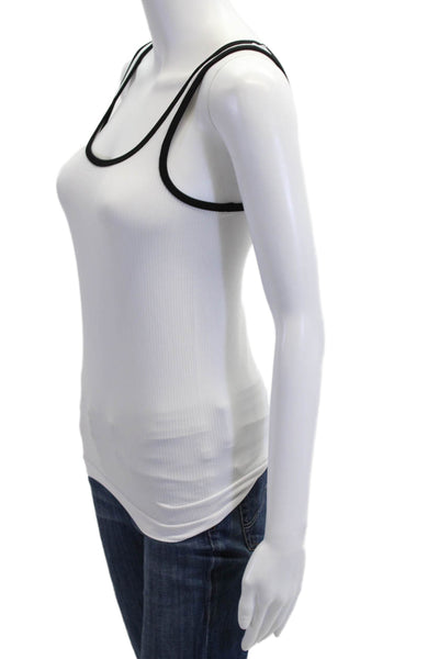 Athleta Women White Square Neck Basic Camisole Size S