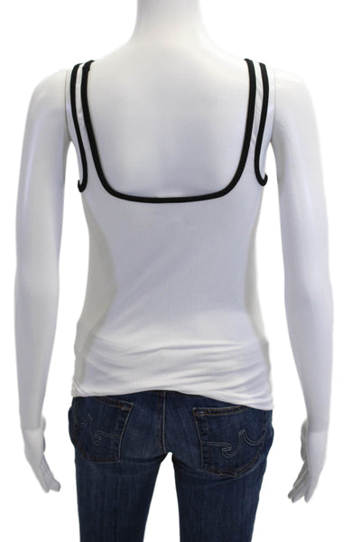 Athleta Women White Square Neck Basic Camisole Size S