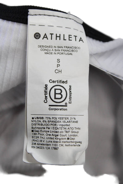 Athleta Women White Square Neck Basic Camisole Size S