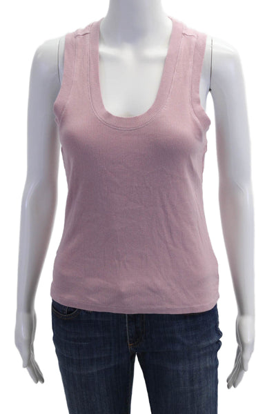 Z Supply Womens Basic Sleeveless Tank Pink 95% Cotton 5% Spandex Size M