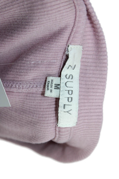 Z Supply Womens Basic Sleeveless Tank Pink 95% Cotton 5% Spandex Size M