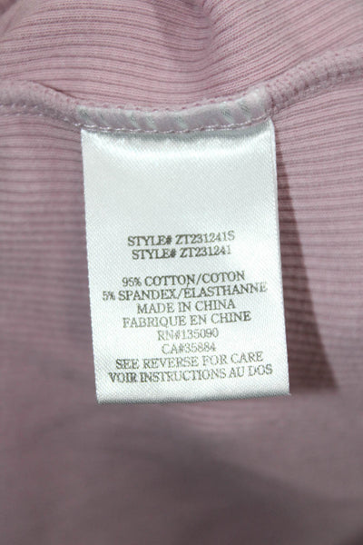 Z Supply Womens Basic Sleeveless Tank Pink 95% Cotton 5% Spandex Size M