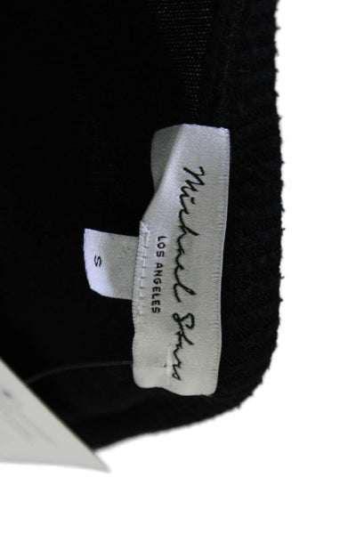 Michael Stars Women Pullover Sweaters Black Round Neck Long Sleeve Size S