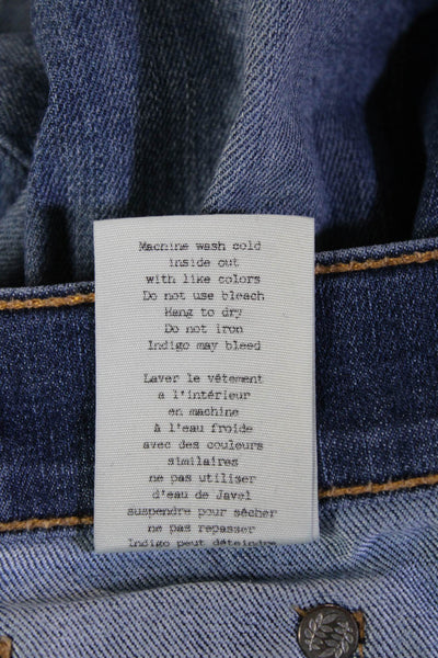 Rag & Bone Jean Women Skinny Ankle Blue Mid Rise Denim Jeans Size 29