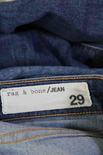 Rag & Bone Jean Women Skinny Ankle Blue Mid Rise Denim Jeans Size 29