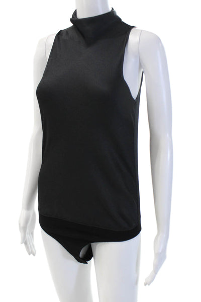 Vince Womens Sleeveless High Neck Black Jumpsuit Polyester Size XS