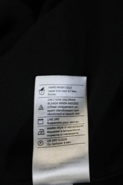 Vince Womens Sleeveless High Neck Black Jumpsuit Polyester Size XS