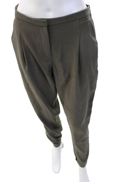 T Tahari Women Jogger Pants Dark Gray Hook & Eye Size 4