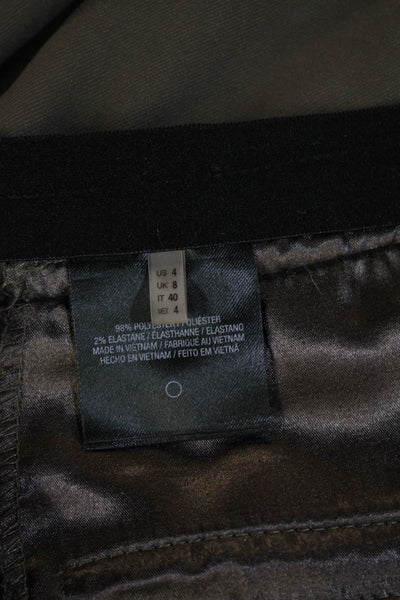 T Tahari Women Jogger Pants Dark Gray Hook & Eye Size 4