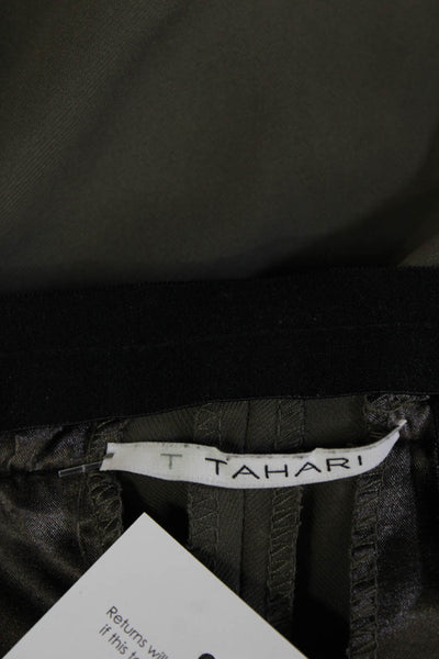 T Tahari Women Jogger Pants Dark Gray Hook & Eye Size 4