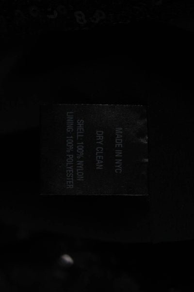 Toccin Womens Sheath Dress Black Sleeveless Midi 100% Nylon Size 4