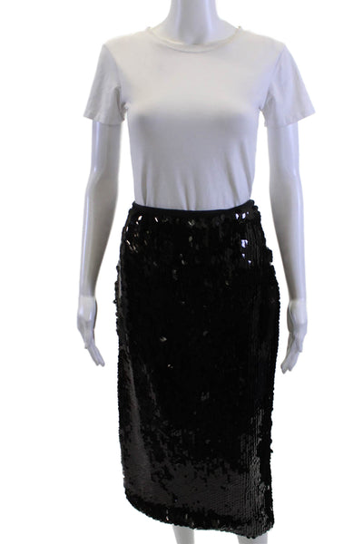 Toccin Womens Black Straight Pencil Skirt Size 2