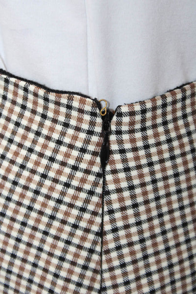 Toccin Women Black Checked Mini Pencil Skirt Size 2