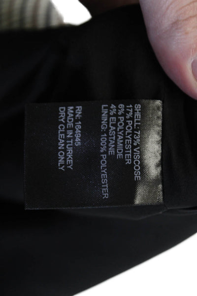 Toccin Women Black Checked Mini Pencil Skirt Size 2