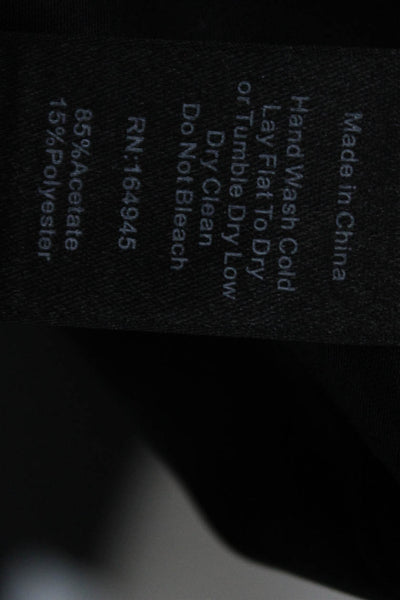 Toccin Women Sleeveless High Neck Black Tank Size XS