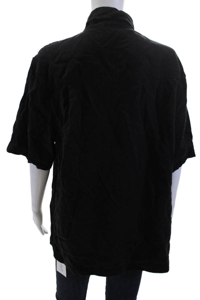 Everlane Mens Short Sleeves Button Down Shirt Black Size Small