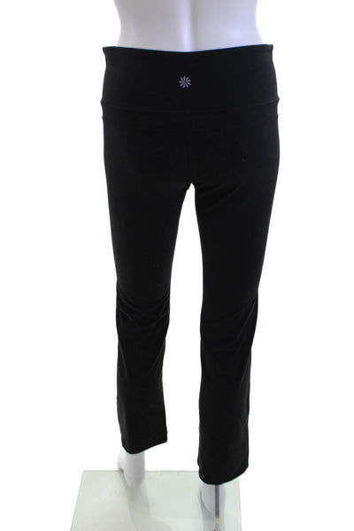 Athleta Women Cropped Black Nylon Blend Leggings Size PM