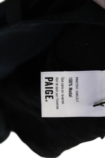 Paige Womens Cropped Dress Pants Black Modal Size 0