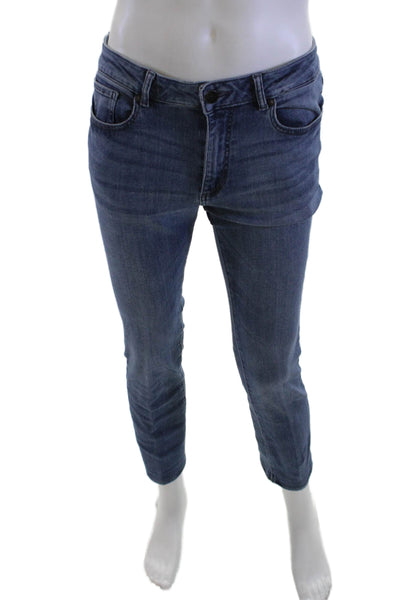 DL1961 Unisex Skinny Ankle Jeans Dark Blue Button Size 31
