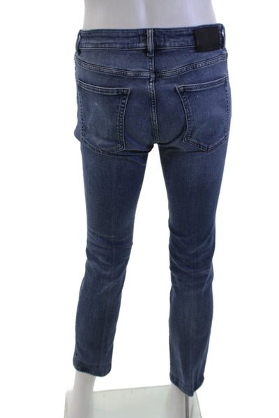 DL1961 Unisex Skinny Ankle Jeans Dark Blue Button Size 31