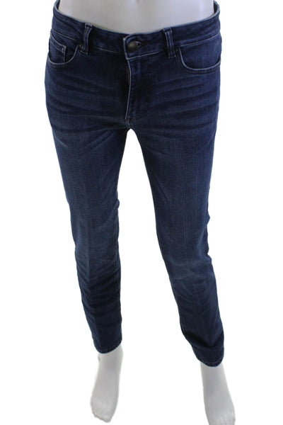 J Brand Mens Skinny Straight Jeans Dark Blue Button Fly Size 32