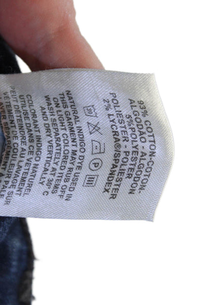 J Brand Mens Skinny Straight Jeans Dark Blue Button Fly Size 32