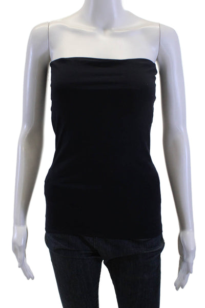 Susana Monaco Women Black Sleeveless Basic Tank 90s Nylon Spandex Size S