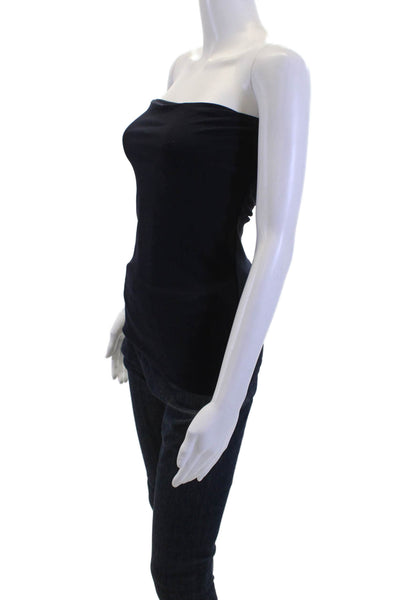 Susana Monaco Women Black Sleeveless Basic Tank 90s Nylon Spandex Size S