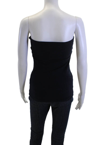 Susana Monaco Women Black Sleeveless Basic Tank 90s Nylon Spandex Size S