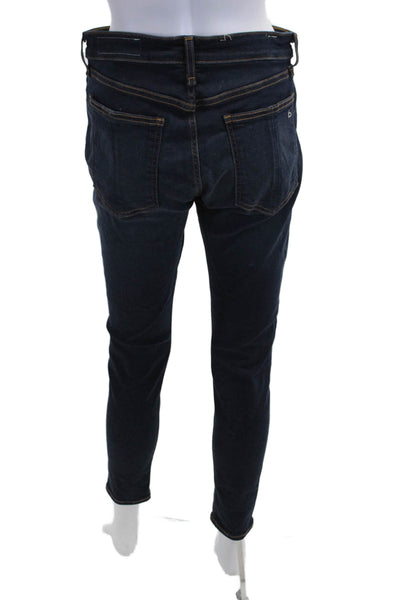 Rag & Bone Mens Skinny Tapered Dark Blue High Rise Jeans Button Size 29