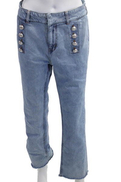 Generation Love Women Boyfriend Straight Jeans Light Blue High Rise Size 30