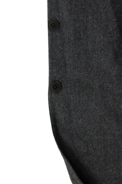 Calvin Klein Mens Dark Gray Wool Collared Button Suit Jacket Size 42