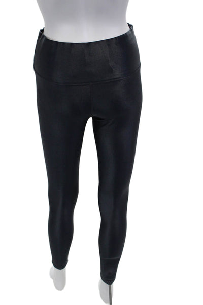 Carbon 38 Womens Ankle Jeggings Black Nylon Lycra Size S