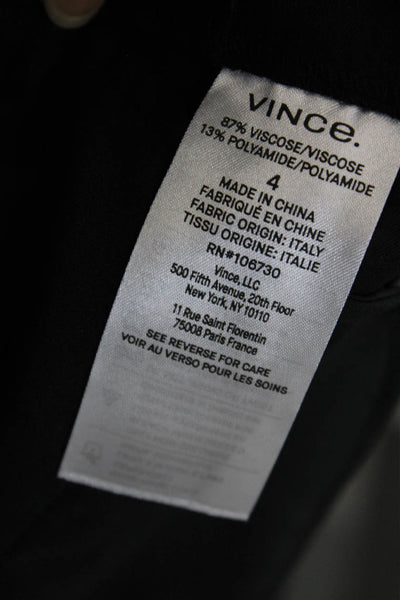 Vince Women Black Paperbag Cropped Pants Size 4