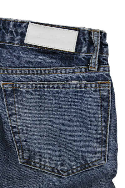 Re/Done Women Boyfriend Jeans Blue Mid Rise 100% Cotton Size 23