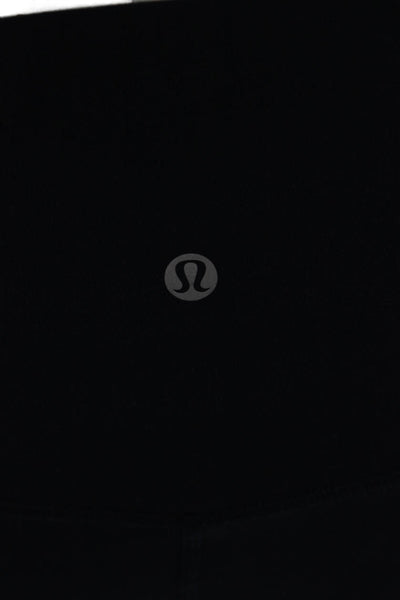 Lululemon Women Navy Blue Nylon Blend Ankle Leggings Size 8