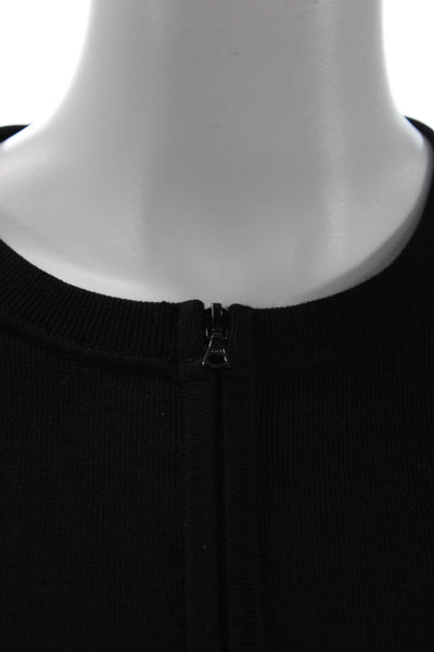 Narciso Rodriguez Women Black Full Zip Cardigan Silk Blend Size 44
