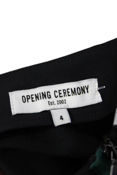 Opening Ceremony Womens Black Straight Pencil Skirt Short Size 4