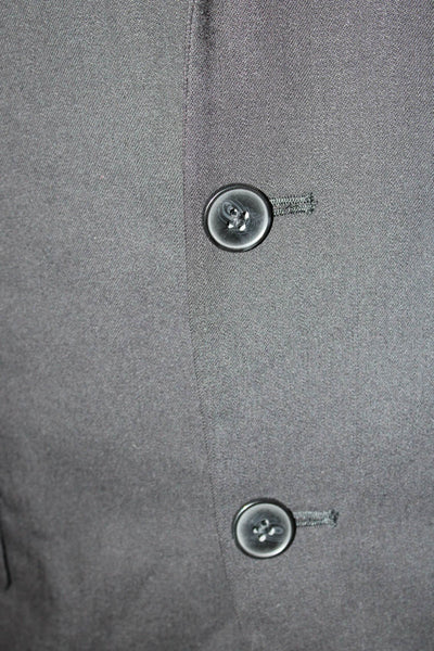 Calvin Klein Mens Black 100% Wool Classic Suit Jacket Button Closure Size 40