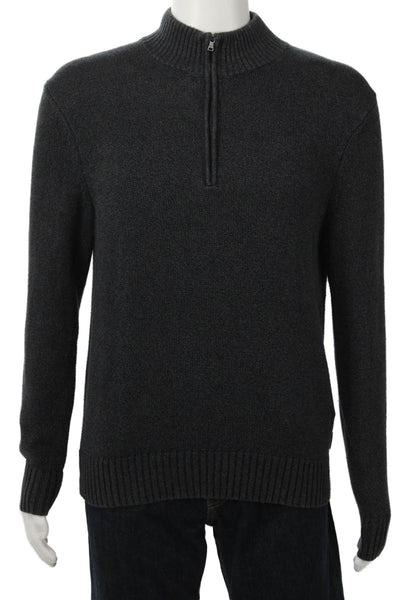 CK Calvin Klein Mens Pullover Sweater Dark Gray Cotton Size M