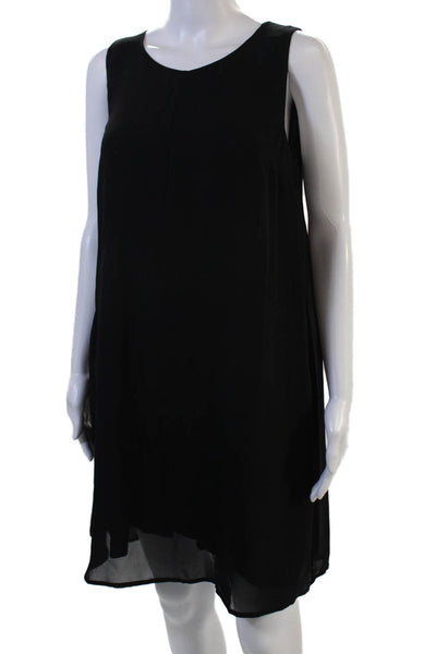 Seraphine Womens Shift Tank Maternity Dress Black Sleeveless Short Size 4