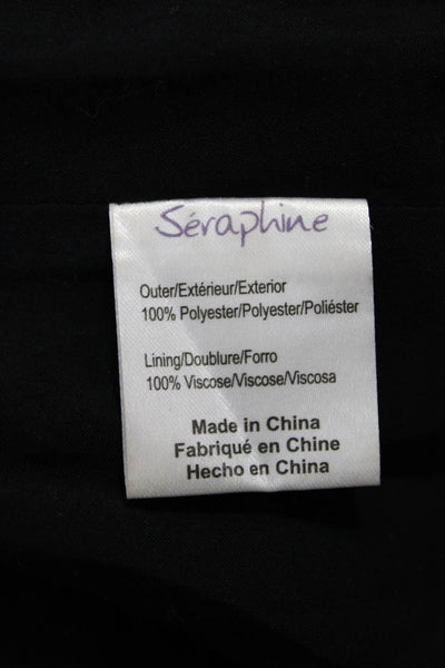Seraphine Womens Shift Tank Maternity Dress Black Sleeveless Short Size 4