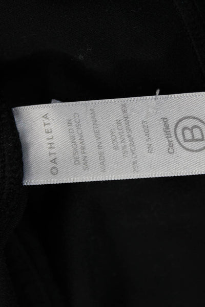 Athleta Women Ankle Leggings Black Cotton Blend Size XS