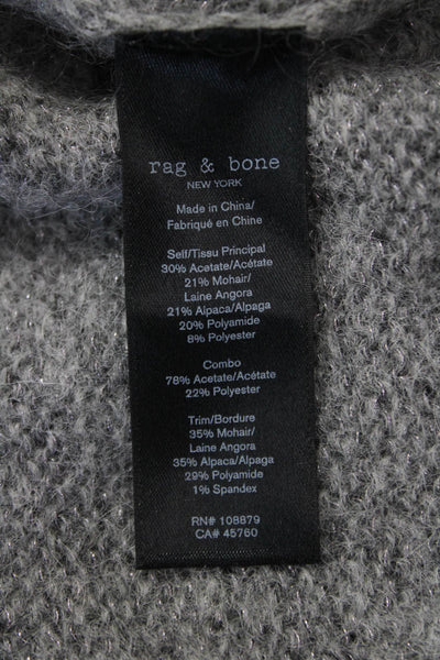 Rag & Bone Womens Gray Pullover Sweater Size XS